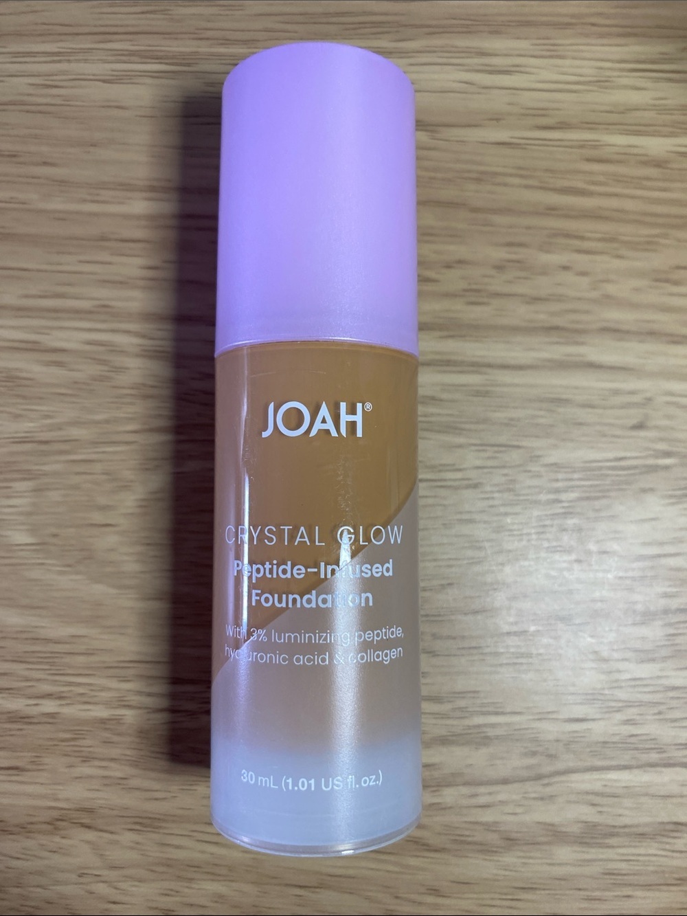 Joah Crystal Glow Peptide-Infused Foundation - Warm Tan